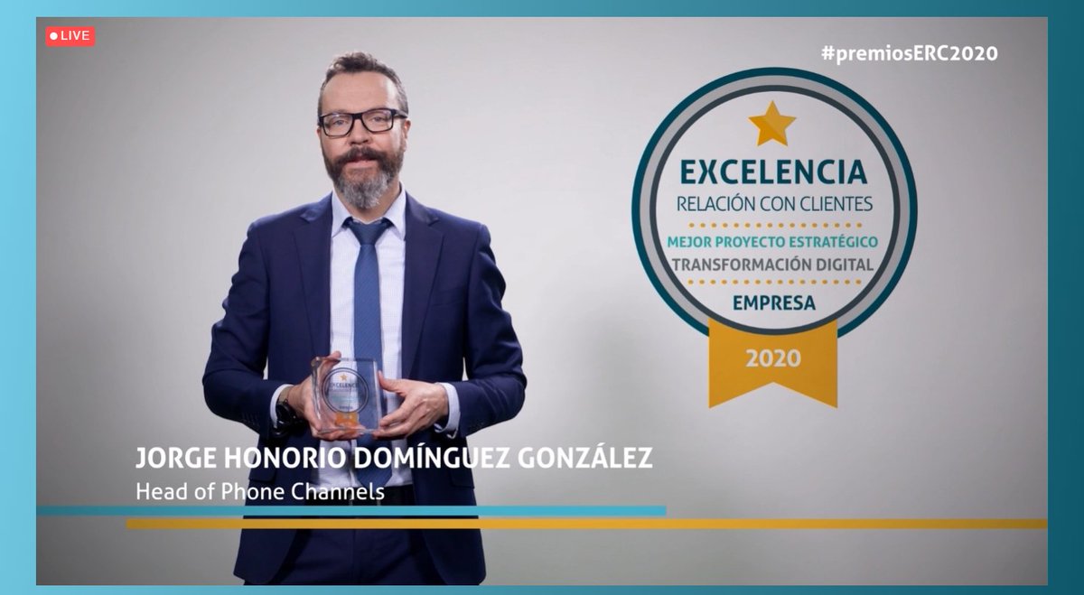 AEERC_es's tweet image. El ganador del Premio Estratégico a Mejor Proyecto de Transformación Digital es @Endesa. ¡Enhorabuena!
Carmen Hinchado Polanco, @jdoming1 #PremiosExcelencia2020