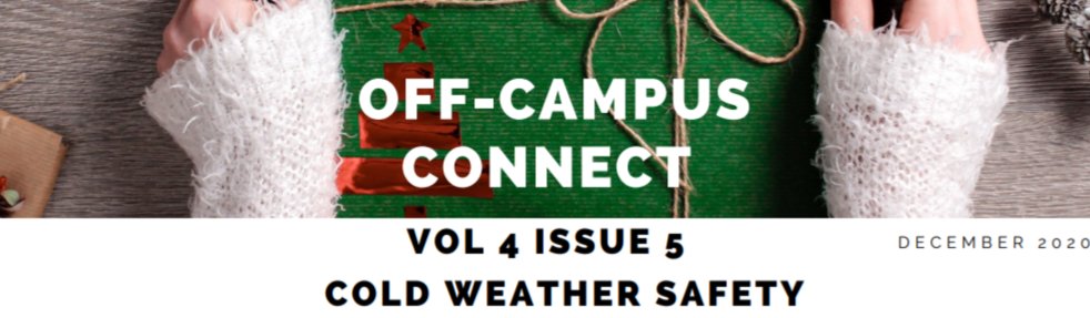 Heading home for the holidays? Be sure that you are properly securing your off-campus housing prior to leaving! Check out these helpful tips here: bit.ly/3lWWeFE.