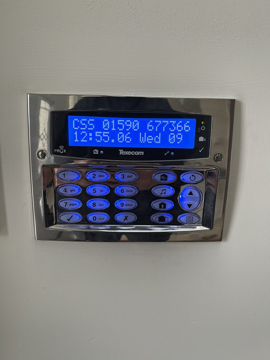 Can’t beat a chrome keypad, very classy #texecom