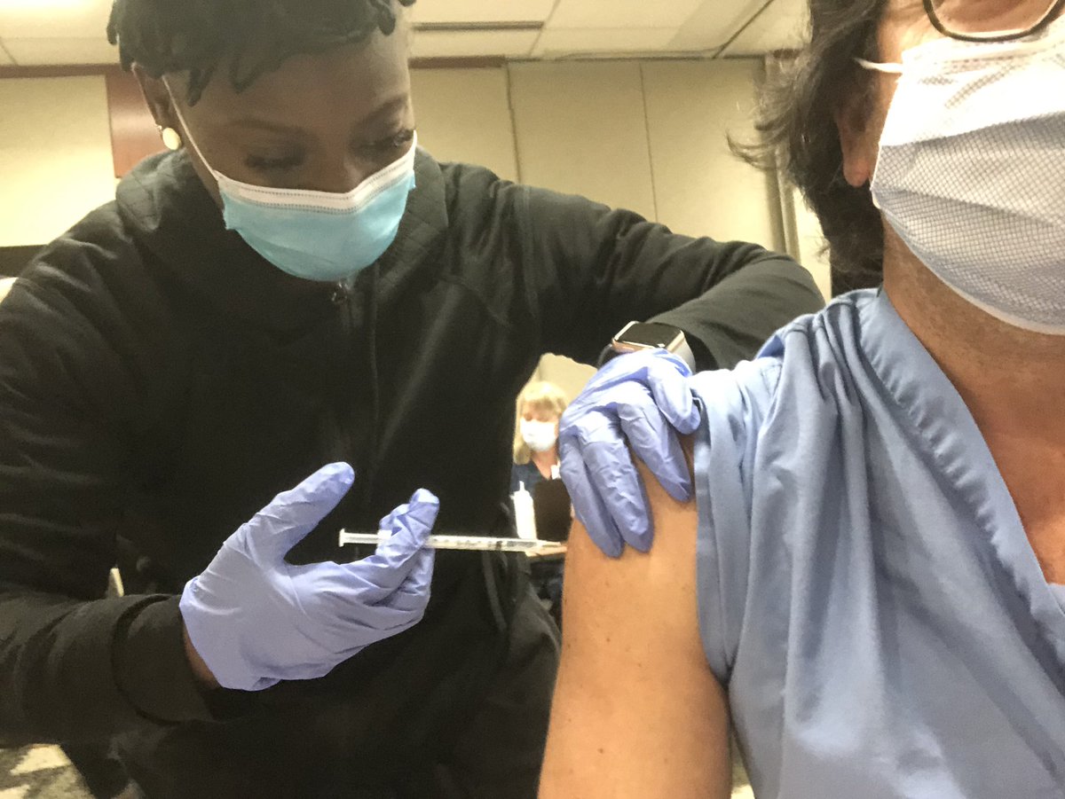 And just like that — #COVID19Vaccine ✅ 

Not the end of the pandemic.  But the start of the end !!
