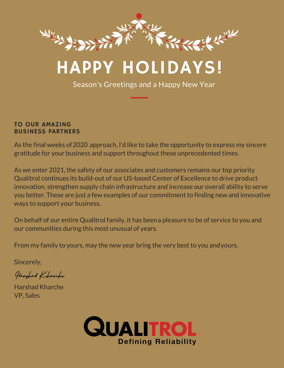 Qualitrol's tweet photo. Have a happy and healthy new year #happyholidays2020 https://t.co/NIYTij8kHD