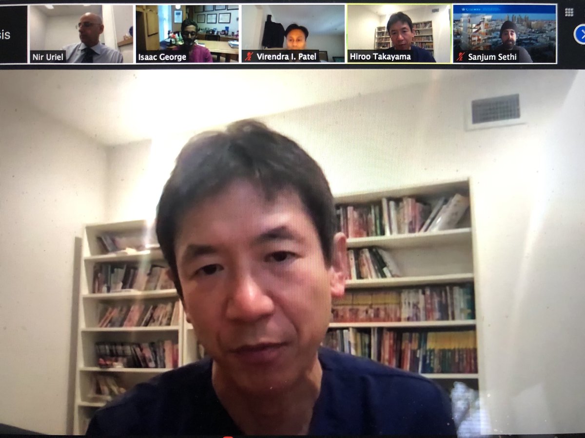 CV Summit 2020 Dr Takayama discussing importance of integrated Heart Team.  ⁦<a href="/igeorge1975/">Isaac George MD</a>⁩ ⁦<a href="/HirooTakayamaMD/">Hiroo Takayama</a>⁩ ⁦<a href="/NirUrielMD/">Nir Uriel, MD MSc</a>⁩ ⁦<a href="/sanjum/">Sanjum S. Sethi MD, MPH</a>⁩ ⁦<a href="/ajaykirtane/">Ajay Kirtane</a>⁩