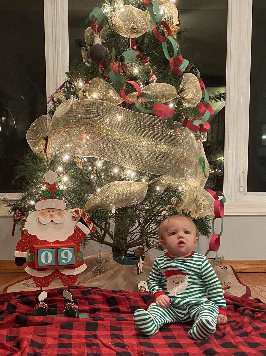 9.5 month Kaden post...love seeing him holiday gear!