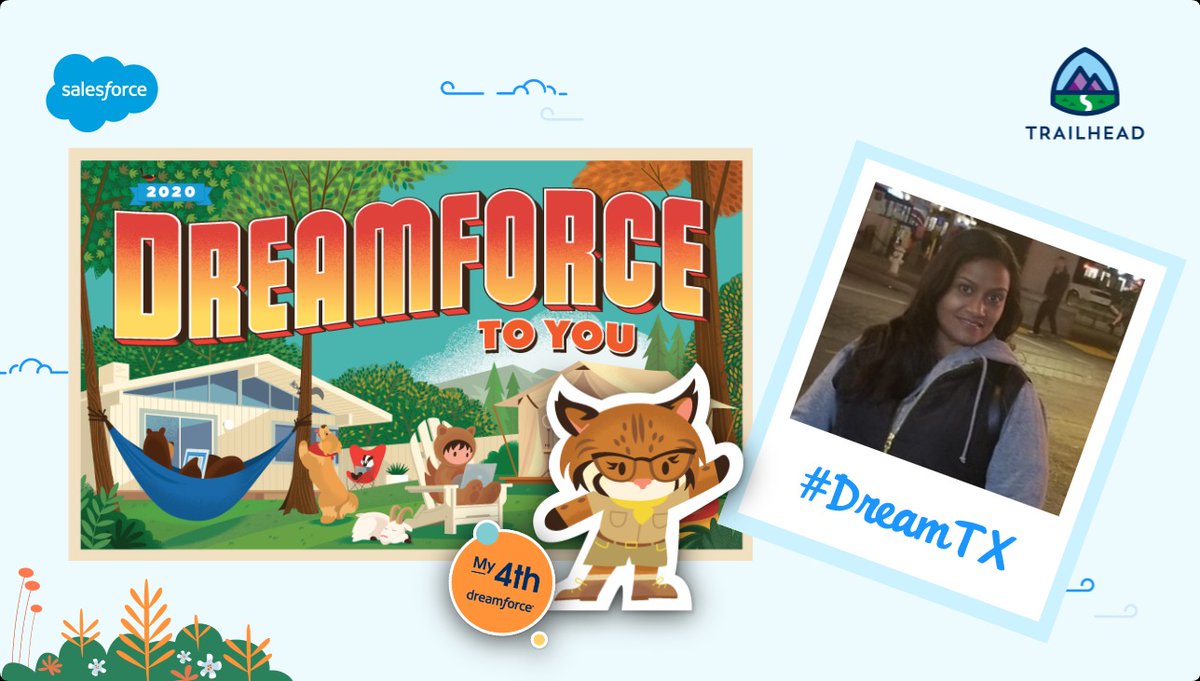 Happy to have a #DreamTX 2020 postcard for my 4th <a href="/Dreamforce/">Dreamforce</a>  Look forward to my 5th Dreamforce conference (hopefully in person).