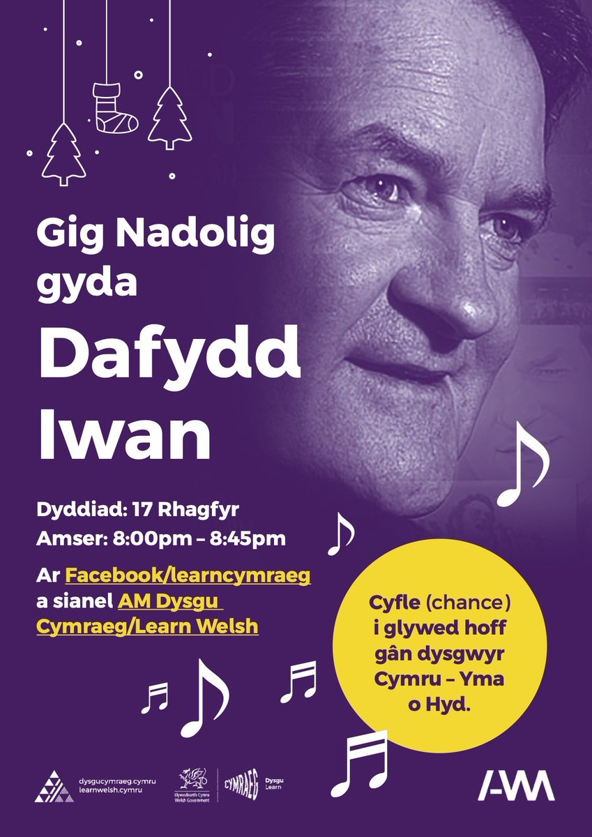 AM (@ambobdim) on Twitter photo AR GAEL NAWR! | AVAILABLE NOW!
/-\/\/\ - @learncymraeg
❄️💜Gig Nadolig gyda <a href="/dafyddiwan/">Dafydd Iwan</a> | Christmas Gig with <a href="/dafyddiwan/">Dafydd Iwan</a> 💜❄️
#DoligDysguCymraeg
<a href="/Sainrecords/">Sain</a> | <a href="/StiwdioSain/">Stiwdio Sain</a> | <a href="/Daf_Hughes/">Dafydd Hughes</a>
👇Gwyliwch nawr! | Watch now!👇
amam.cymru/learncymraeg/4… AR GAEL NAWR! | AVAILABLE NOW!
/-\/\/\ - @learncymraeg
❄️💜Gig Nadolig gyda <a href="/dafyddiwan/">Dafydd Iwan</a> | Christmas Gig with <a href="/dafyddiwan/">Dafydd Iwan</a> 💜❄️
#DoligDysguCymraeg
<a href="/Sainrecords/">Sain</a> | <a href="/StiwdioSain/">Stiwdio Sain</a> | <a href="/Daf_Hughes/">Dafydd Hughes</a>
👇Gwyliwch nawr! | Watch now!👇
amam.cymru/learncymraeg/4…