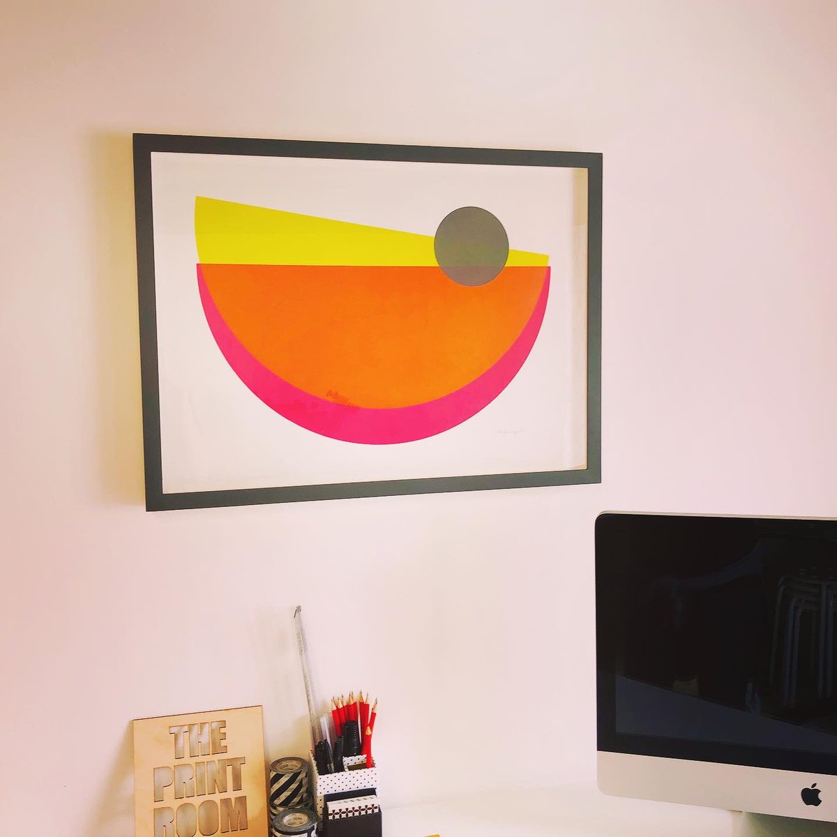Just got three beautifully framed original screen prints back from a gallery that has closed down. These are the very last pieces now. If anyone is interested let me know and I’ll give you a price. #art #forsale #limited #abstract #colour #wallart #cornwall #screenprint