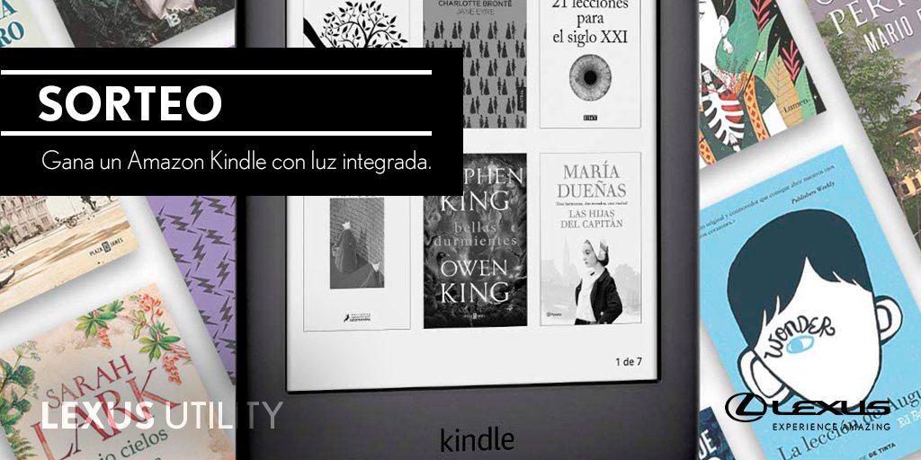 SORTEO | Haz RT y gana un Amazon Kindle con luz integrada. Bases Legales: fal.cn/3civM