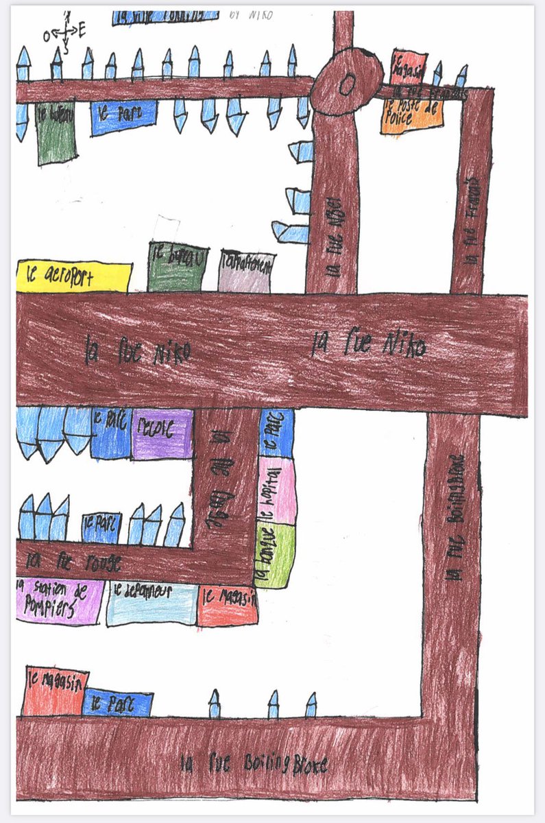 TamTamLea's tweet photo. Mrs. Abercrombie’s Grade 6 class finished up designing their own city maps and writing directions to and from the different locations! All the students worked so hard on their maps! @ChrisHadfieldSc https://t.co/725FOYhPHZ