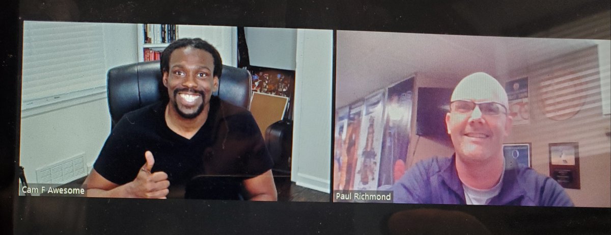TheCoachRich's tweet photo. PM NV students zooming with @CamFAwesome who rocked it!

Lots of great feedback already. 🔥🔥 

Best take: Impact vs. Intent. 

Looking forward to doing this with AM students tomorrow.👊
 
@NVhumanservices
@NVHealthCareers
@NewVisionsILB https://t.co/Xzs9ovubiK