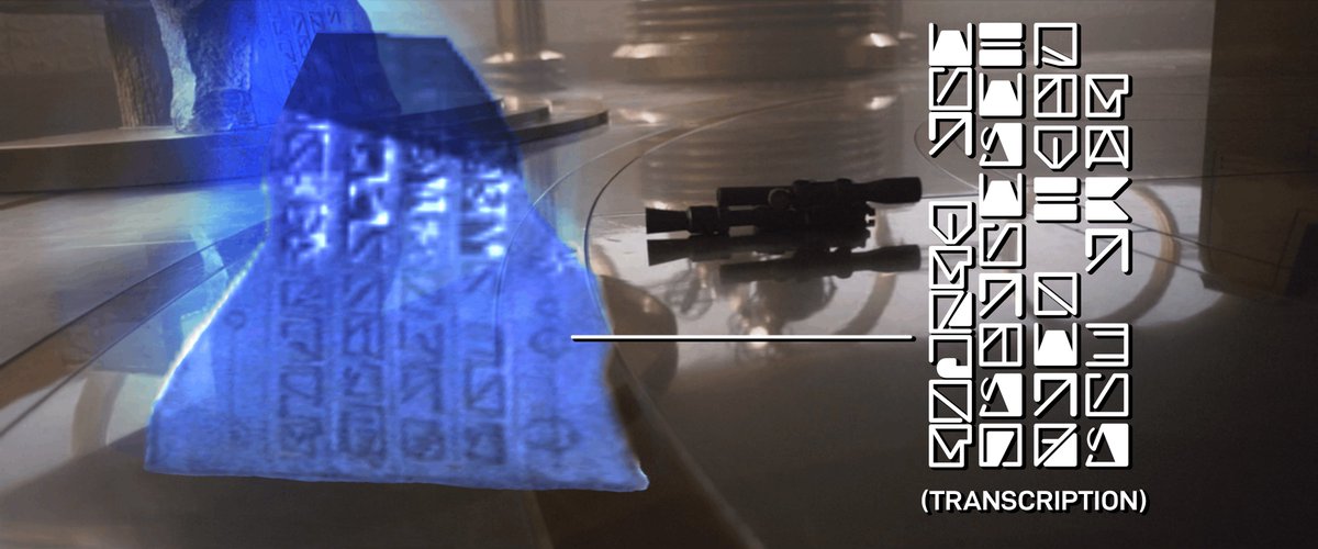 Put it all together, and we get a final translation that is wholly intelligible:OUR TEMPLEHONOURINGSITH LORDEXAR KUN9/