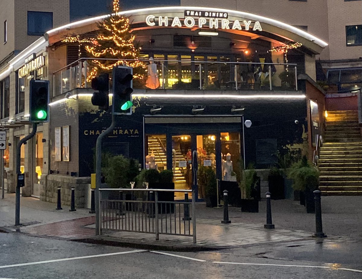 Chaophraya Leeds this afternoon - empty and silent - so hoping some of our northern England sites would be able to get a few days of Christmas but alas it was not to be for us.  So disappointing for so many - our team and our customers. 🙏🏻