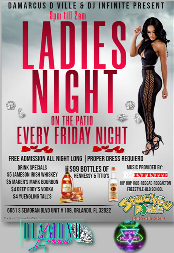 DjInfinite407's tweet photo. This friday night ....
$3 coronas
$99 bottles of henny and Tito's
Hookah 
Food
Party starts at 9pm till 2am...... https://t.co/gg5TDePZz0