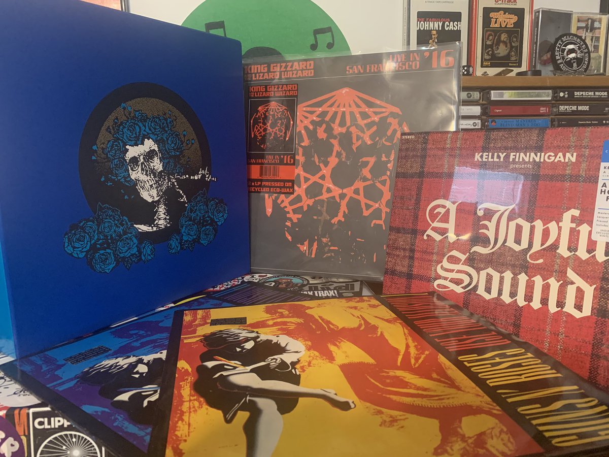 Today’s mail call was a bit ridiculous:

The Story of the Grateful Dead (Vinyl Me, Please Anthology)
King Gizzard and the Lizard Wizard - Live in San Francisco ‘16
Kelly Finnigan - A Joyful Sound
Guns N’ Roses - Use Your Illusion I and II

Merry Christmas to me!