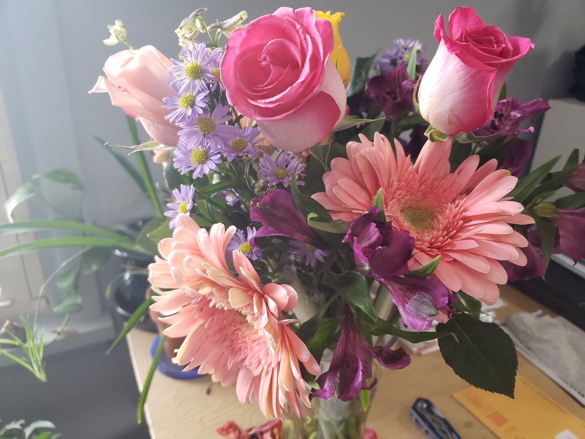 ApotropaicSoul's tweet photo. When your love surprises you with flowers and helps make it a #BrightWinter ❤💛💜 https://t.co/uXUx8bzQKq