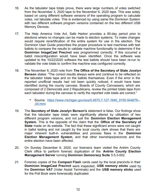 Removal of these files Violates State Law & prevents a meaningful audit. They have been manually removed. -All security logs prior to 11:03pm on Nov 4, 2020 were deleted to hide their CRIME. -There is no reasonable explanation for their deletion other than to hide CRIME.