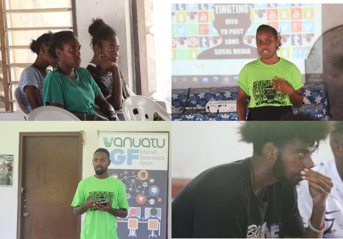 VanuatuIGF's tweet photo. Vanuatu IGF at Erakor / Pango village, with awareness on Internet Safety!
17 / 12/ 20
#InternetSafety #VanIGF https://t.co/svyz7SSGVW