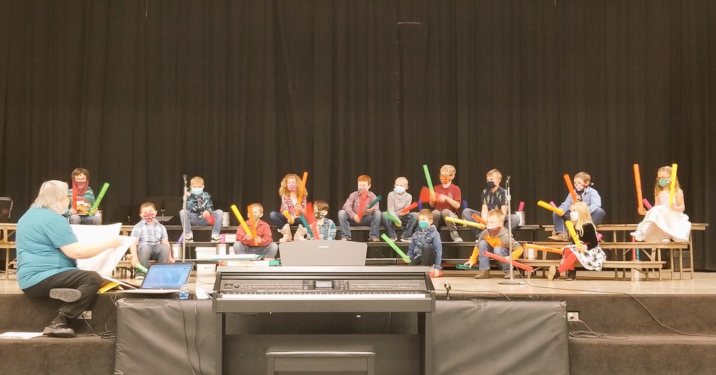 SargentSchools's tweet photo. 2nd and 3rd grades at the Winter Concert "boomwhacker" performance of Ode to Joy. https://t.co/8n03DmPQKJ