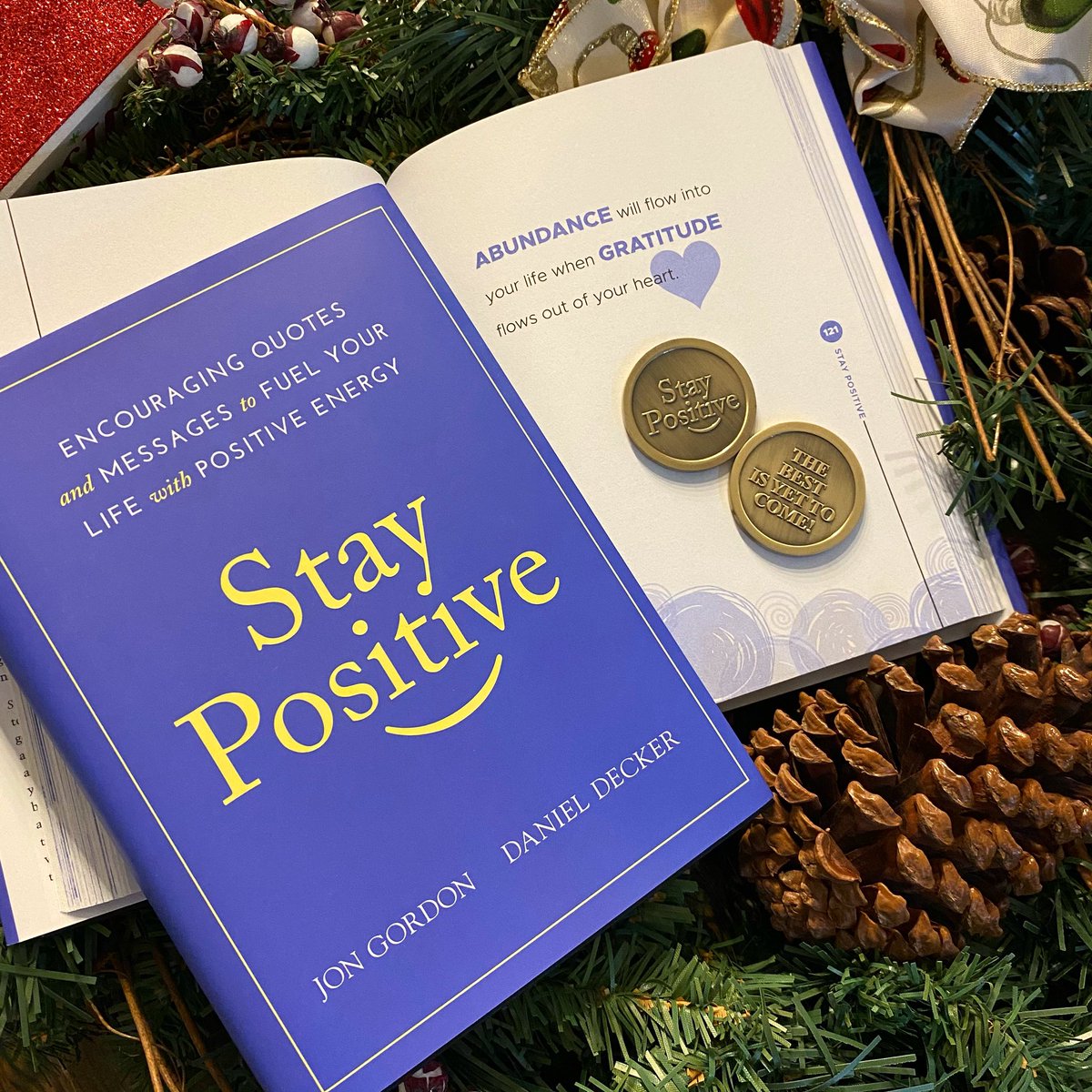 Want a free copy of “Stay Positive” and a “Stay Positive / The Best is Yet to Come” coin? Here’s your chance. 1) Comment with something you’re grateful for 2) Retweet this to encourage others to Stay Positive! We’ll pick a winner at random.