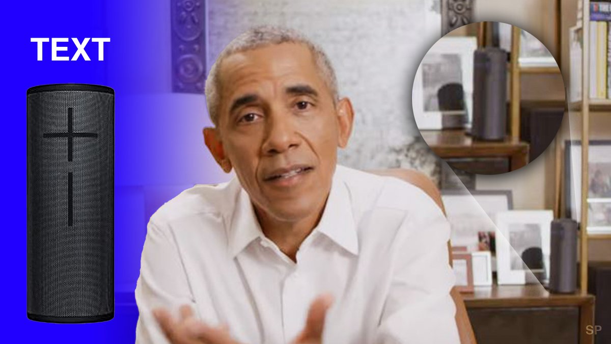 sinanpalloks's tweet photo. @ultimateears I found an #uemegaboom in the background of a promotional video by @MKBHD, for @BarackObama s new book #APromisedLand. Maybe you can make something out of that :) Like this maybe? love your products https://t.co/W3UsPFbmv8