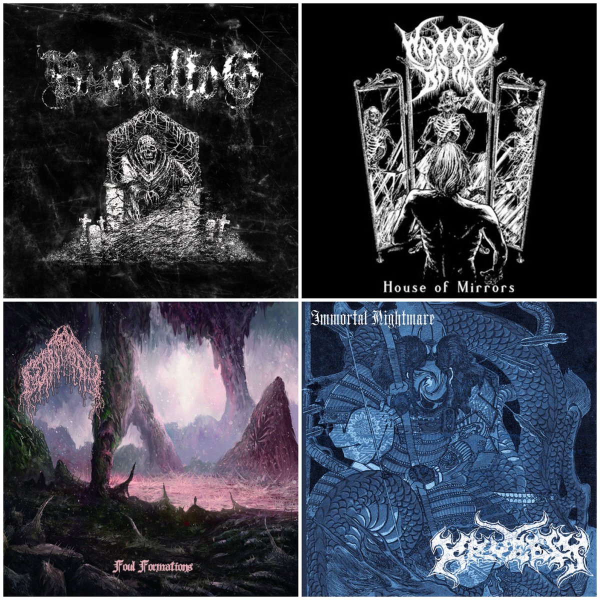 12. Burial Fog: Self Titled 13. Wayward Dawn: House of Mirrors 14. Conjureth: Foul Formations 15. Kruelty: Immortal Nightmare