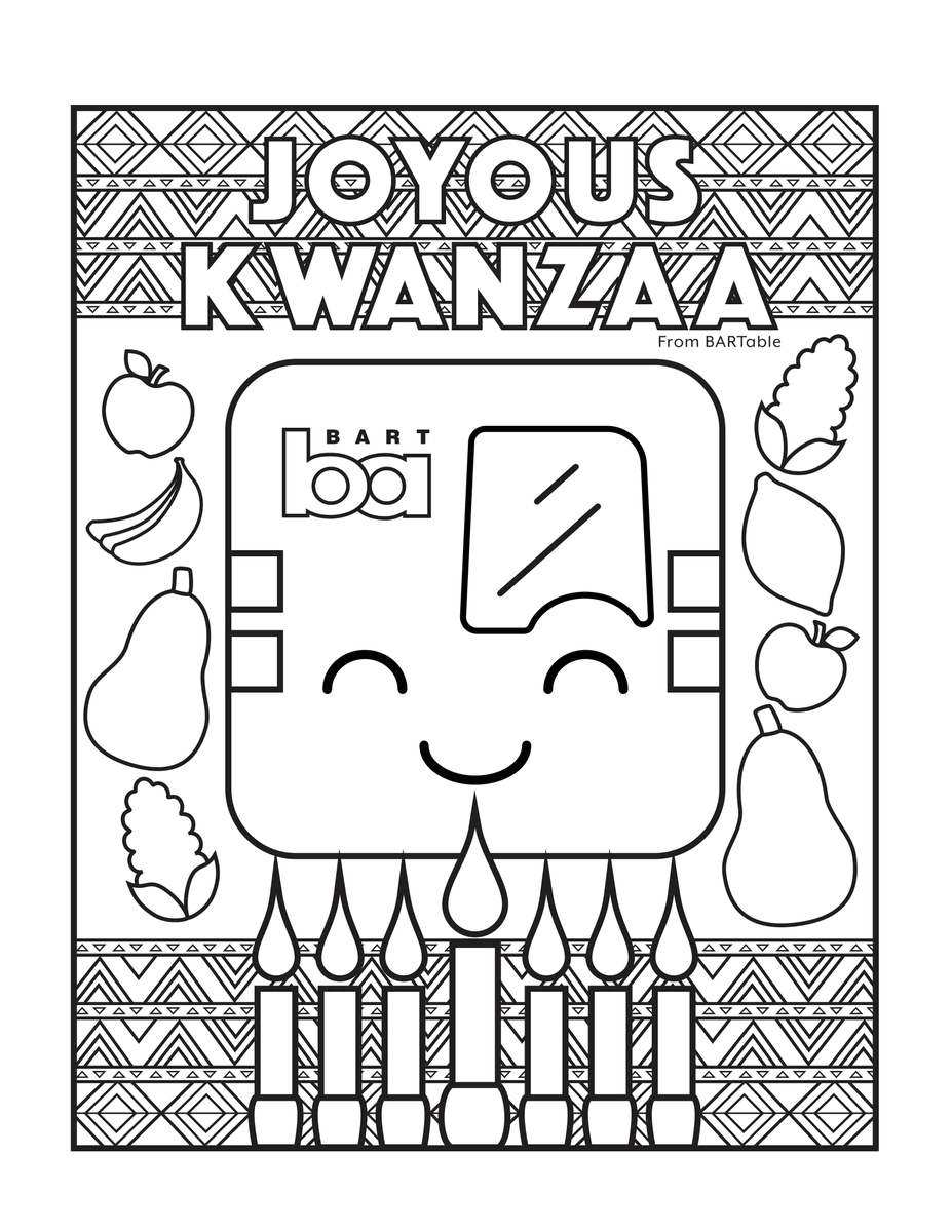 SFBARTable's tweet photo. Get out your crayons! BARTable is having another holiday coloring contest.
Upload a photo of your creation by Friday, Jan. 1, 2021 at 11:59pm and tag #sfbartable and you'll be entered to win to a very big BART swag pack, including shirts, foam trains, lip balm and more! https://t.co/iy2ohIPKEL