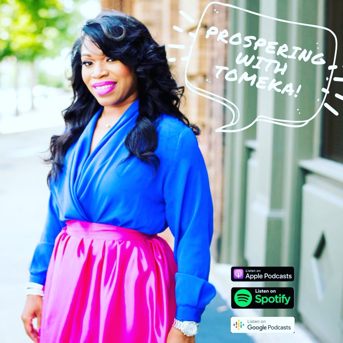 TomekaWilson3's tweet photo. Go Jesus!! I have launched my own podcast!! Check out Prospering with Tomeka! Available now on @ApplePodcasts @Spotify 

Subscribe today! https://t.co/lePq9LgVD6
