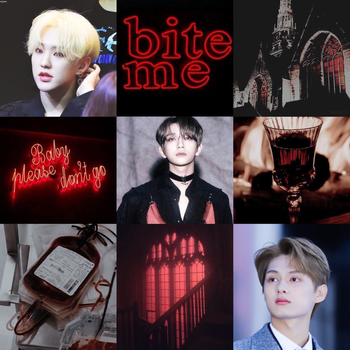 cw // blood
Light a Blood Red Flame
junshua soonshua 5.6k
pwp fake vampire au 
for <a href="/svtoxicfest/">#SVTOXICFEST ☠️</a> 

Joshua blinks, Jun’s words taking a moment to register in his head.

“You drink... blood?”