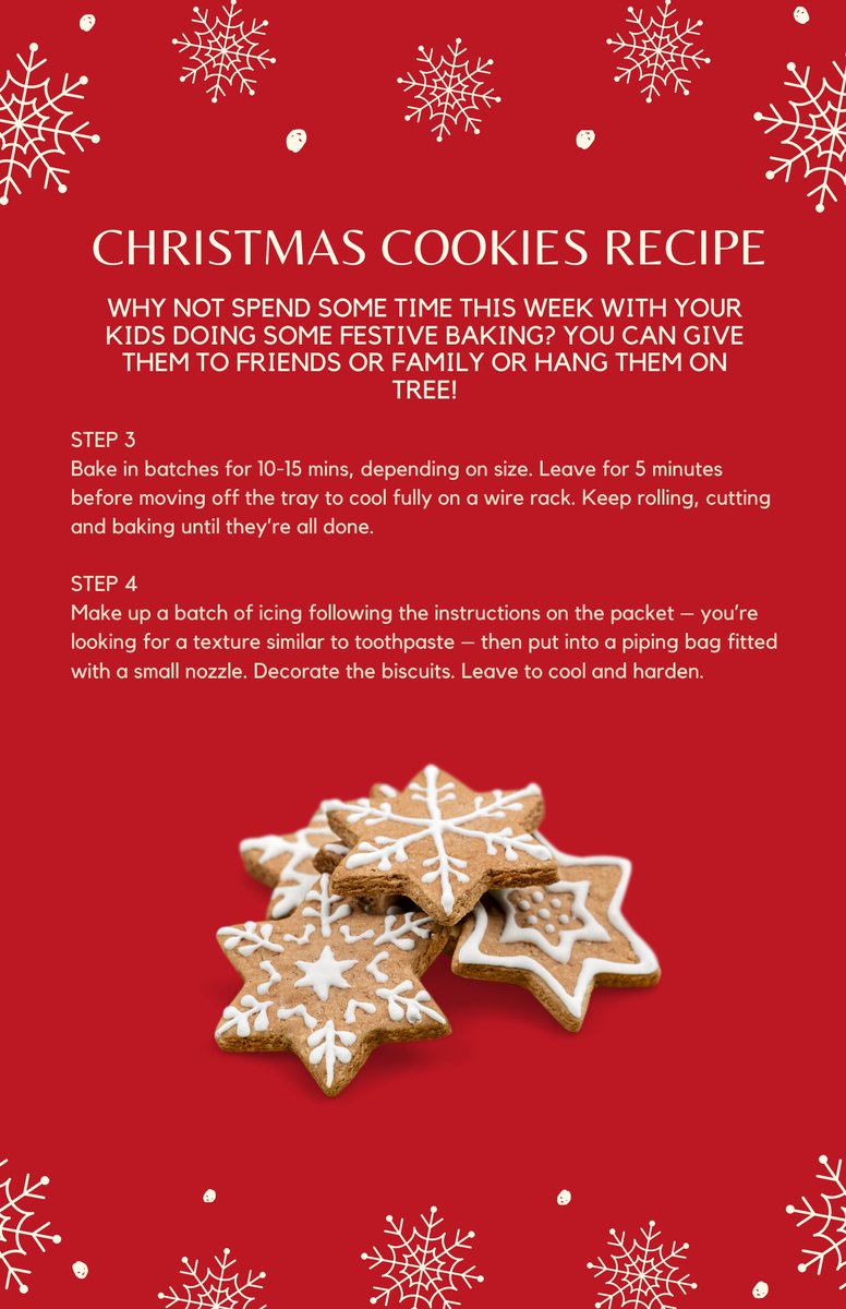 NIFamilyBlog's tweet photo. Thanks @ParentingNI for sharing your Christmas Cookie Recipe 🎅🍪

Bake these with your children and give them to loved ones as a gift, or maybe even hang them on your tree 🎄

#kidsbaking #christmas2020 #niblogger #nifamilybloglife #kidscooking #BelfastHour #inbiztogether https://t.co/85sEEkjiXI