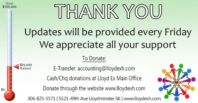 lloydexh's tweet photo. Dear Lloydminster &amp; Area....

thank you......

We are so humbled by the outpouring of support to our Association. We will update our #1000campaign every Friday!

Please spread the word... Share | Like | Donate

#1000campaign #yourlloydex https://t.co/sYTZvavkmD