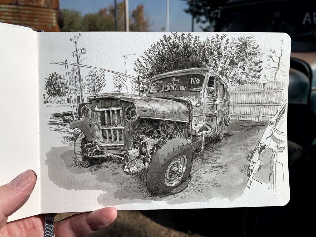 Willys Jeep, Speedway Auto Wrecking, Oct 10