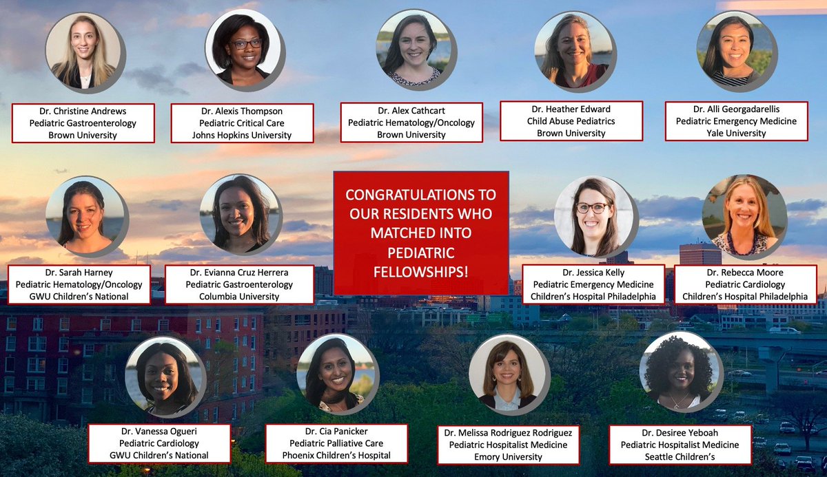 BrownPediatrics's tweet photo. Congratulations to all of our residents who matched into fellowship yesterday! https://t.co/ifqvYKtUj2