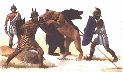Interrexromanus's tweet photo. Venatores
Esta clase no eran considerados gladiadores aunque sus actividades se llevaban a cabo también en la arena, los venatores se enfrentaban a animales salvajes en la arena. https://t.co/4Dz1aJ96Aj