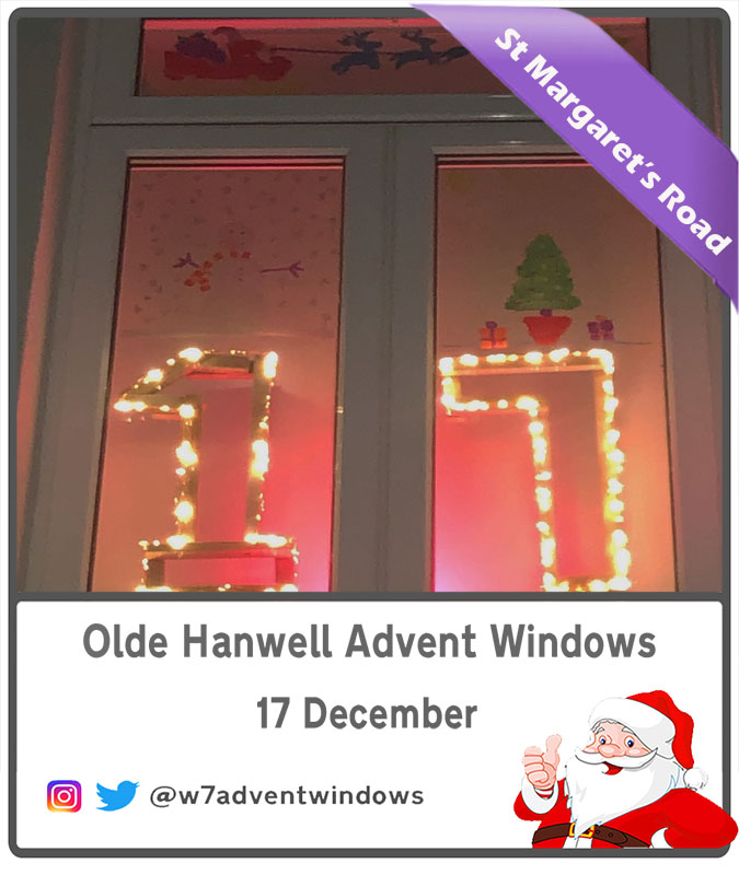 w7adventwindows's tweet photo. Rudolph the red nosed....giraffe? Looks like St Marks' Road has a visitor from @HanwellZoo on #day17 of #w7adventwindows! Make sure to check out the other windows as well...they're all gorgeous #hanwell #AdventCalendar https://t.co/tl0CbXv3zN