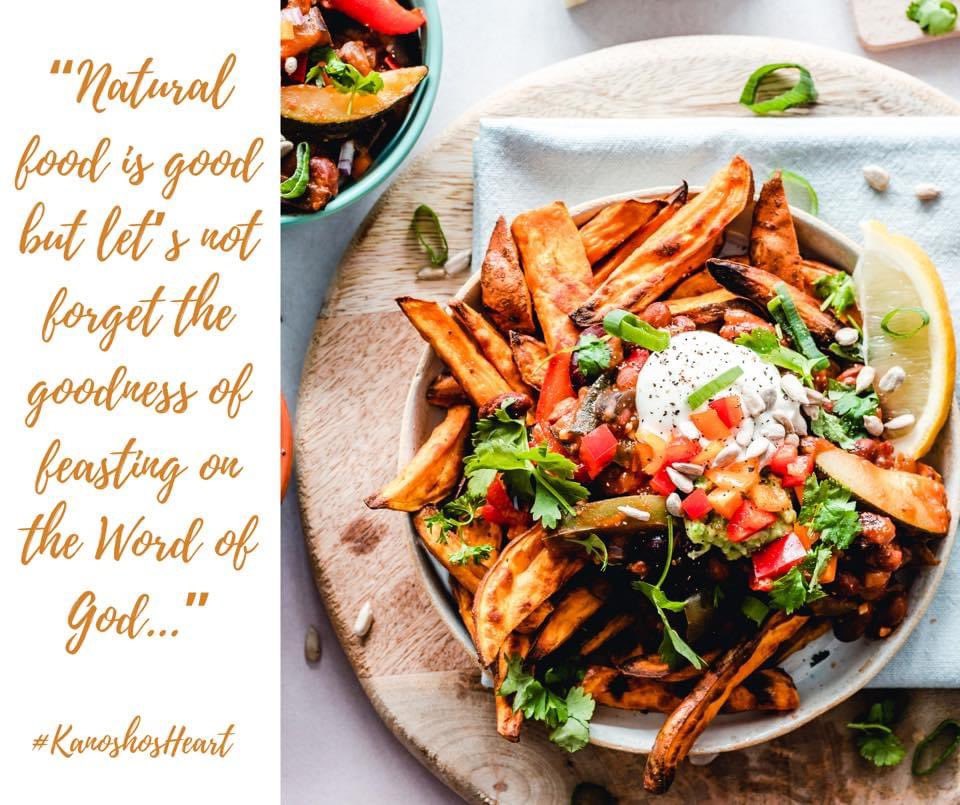 This is a #ThrowBack — one that continues to be true! The Word is nourishment! Soooo good for us!