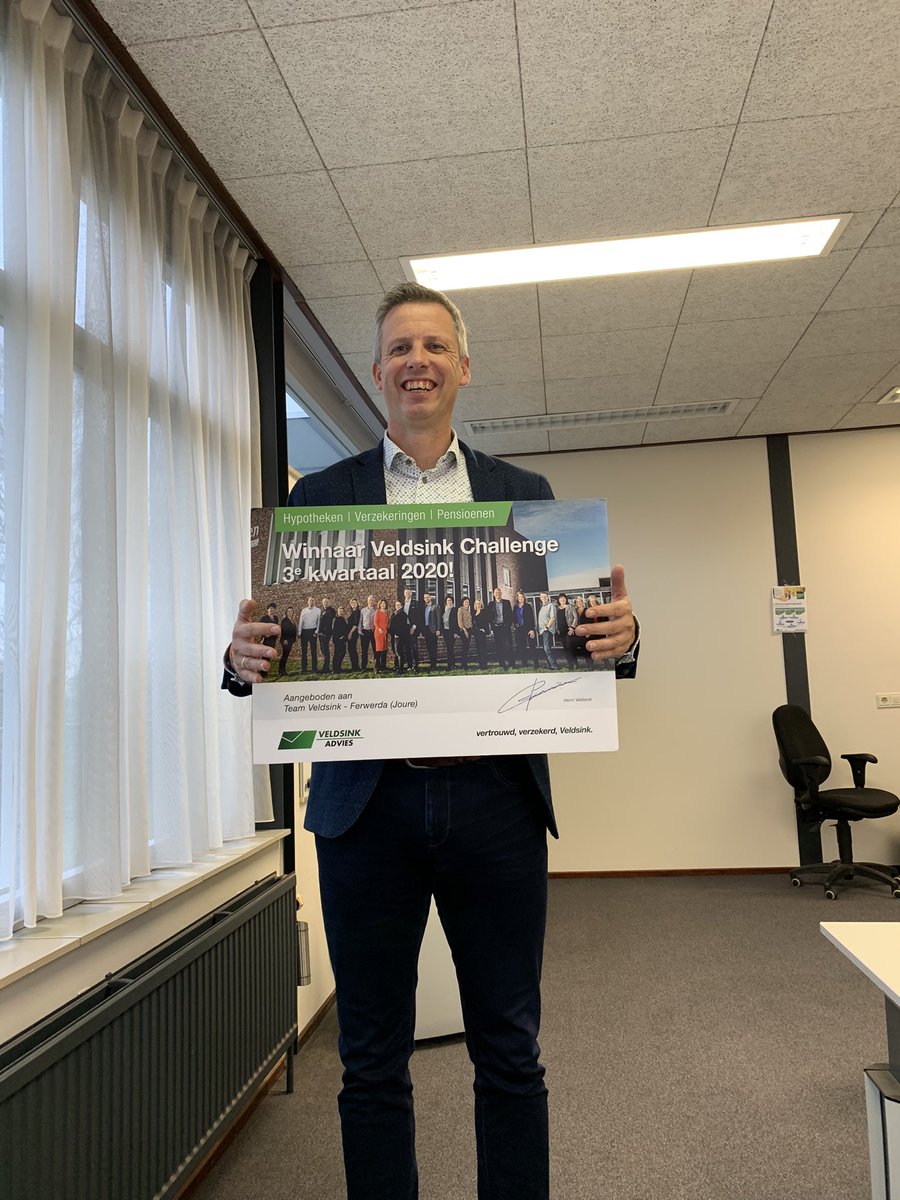 Superblij en trots op ons team in Joure! Harde werken met elkaar en het altijd klaarstaan voor onze klanten is beloond. #waardering #veldsinkferwerda