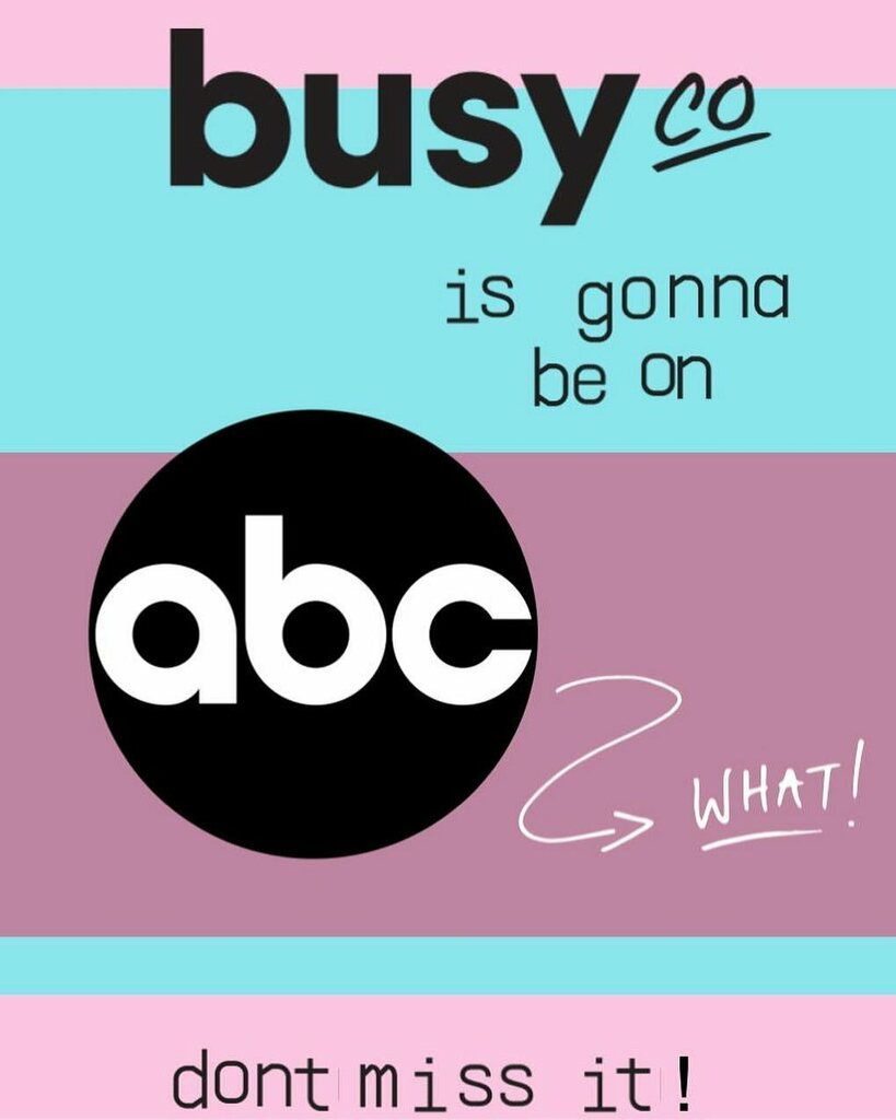 OMG🤭WE ARE GONNA BE ON TV!! 📺
Tune into ABC Tampa at 10-11am to find out how you can get more BusyCo products in time for the holidays. Don’t forget the gift of BusyCo wipes is the gift that keeps on giving, so watch us on TV to find out how you can … instagr.am/p/CI6dxeFFw-_/