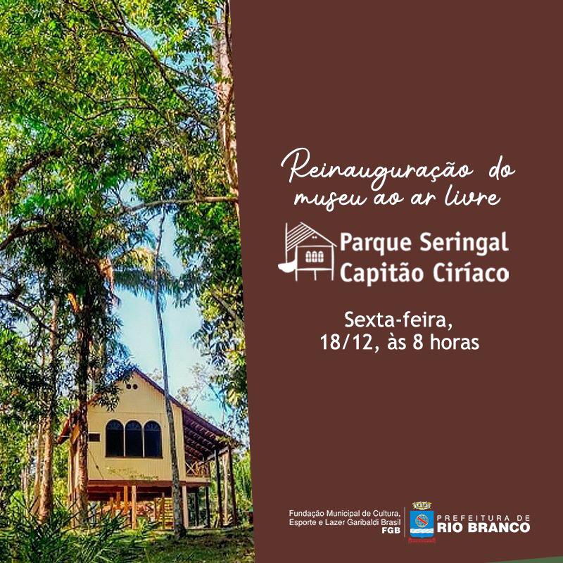 SocorroNeriAc's tweet photo. Boa tarde, Rio Branco!

É com muita felicidade que informo que a reinauguração do Parque Capitão Ciríaco será nesta sexta-feira, às 8h 💛 https://t.co/wqcLKwqz0n