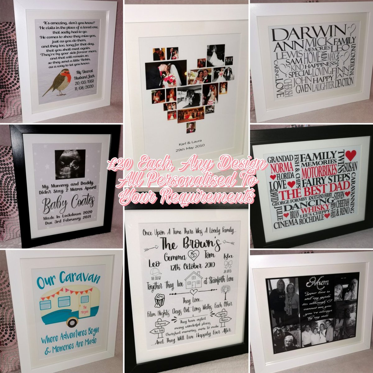 AmyYPPrints's tweet photo. 🎁 Your Personalised Prints can create the perfect present!
10"x8" prints framed in a 12"x10" frame from £20 💖

#yourpersonalisedprints #Blackpool  #yourpersonalisedphotos #personalisedphotos #photo #photos #personalisedprint #christmas #christmasdesign #christmasgift https://t.co/9br2KtaRo2