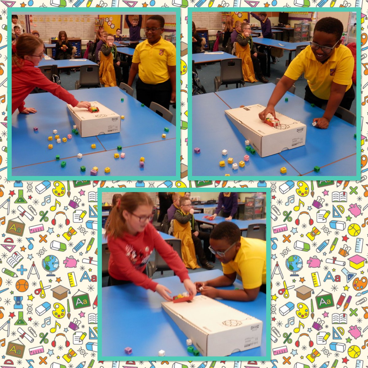 MrsC_NPS's tweet photo. 🎄Grinchy STEM🎄

We tested out our sleigh designs by filling them with ‘presents’ and pulling the up and down a ‘snowy hill’, we then discussed any changes we would make to our sleighs to stop any ‘presents’ falling out! 

#NPSTEM #falkirkSTEMpire #teamwork https://t.co/j1OX5qQ2mU