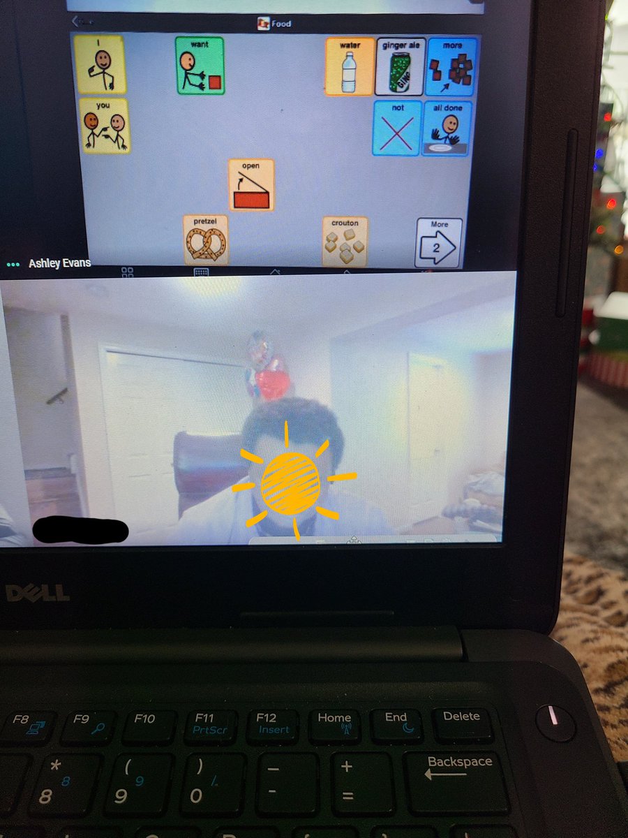 SAlexander_FCPS's tweet photo. Excited to be invited to a Google Meet with a parent and ACTT staff member. Loved being part of empowering our families and kids through personalized training on how to utilize communication devices at home. @proloquo2go #BetterTogether #OneTeamOnePlan #patriotpride https://t.co/cTaaI4cPZo