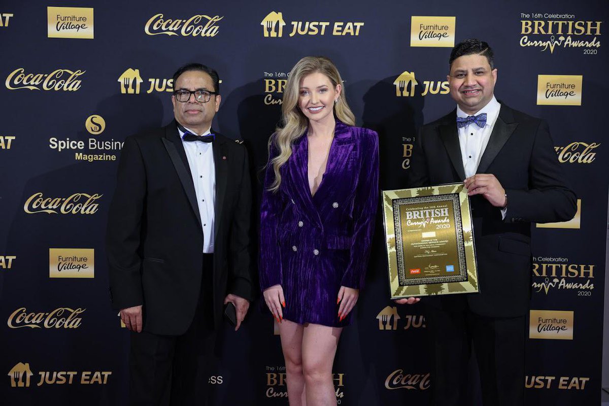 IndianSaffron's tweet photo. Wow! We are winners of the Outstanding Service award at the 2020 @BritCurryAwards for our work in the community throughout the #COVID19 pandemic. What an honour! 

This one’s for you #Northampton. 

#CurryOscars https://t.co/C8B4BTqdEC