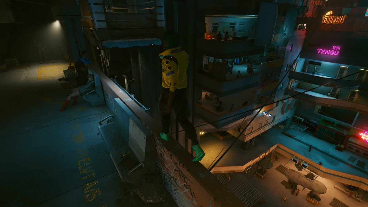 B3NK5's tweet photo. Walk the line...

#missv #Cyberpunk2077 #Samurai #cyberpunksamurai #samuraijacket #PhotoMode2077 https://t.co/x68KApl2AV