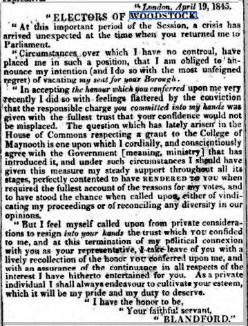 Their point was then proven quite dramatically a couple of weeks later: Marlborough sacked his son.