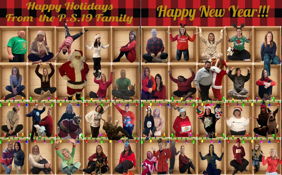 PS19BX's tweet photo. Happy Holidays from the P.S.19 School Community! @cristinevaughan @DOEChancellor @NYCMayor @District11BX @UFT https://t.co/eTUdlfRTO5
