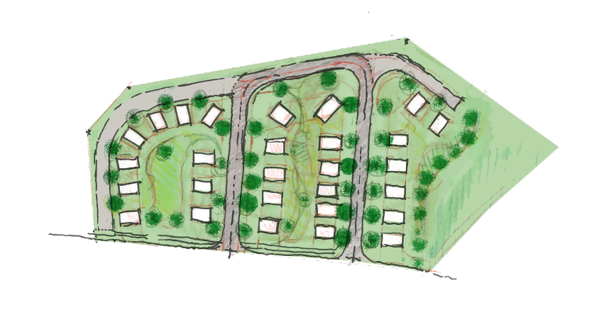 I had originally hoped at least part of Galaxie would be cottage clusters. But BOS denied that ...so its now a conventional subdivision, but at least $500k+ homes will be built on roads named after female scientists. It was the most I could get (this time). RIP cottages. 3/9