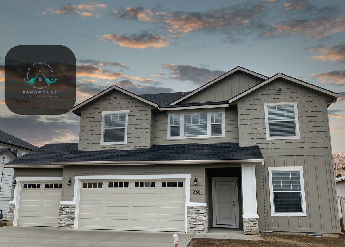 ParamountPM's tweet image. Brand New, never lived in 4 Bedroom Meridian Home.  2.5 baths, 3 car garage.  Available for move in. paramountpm.com/boise-homes-fo…