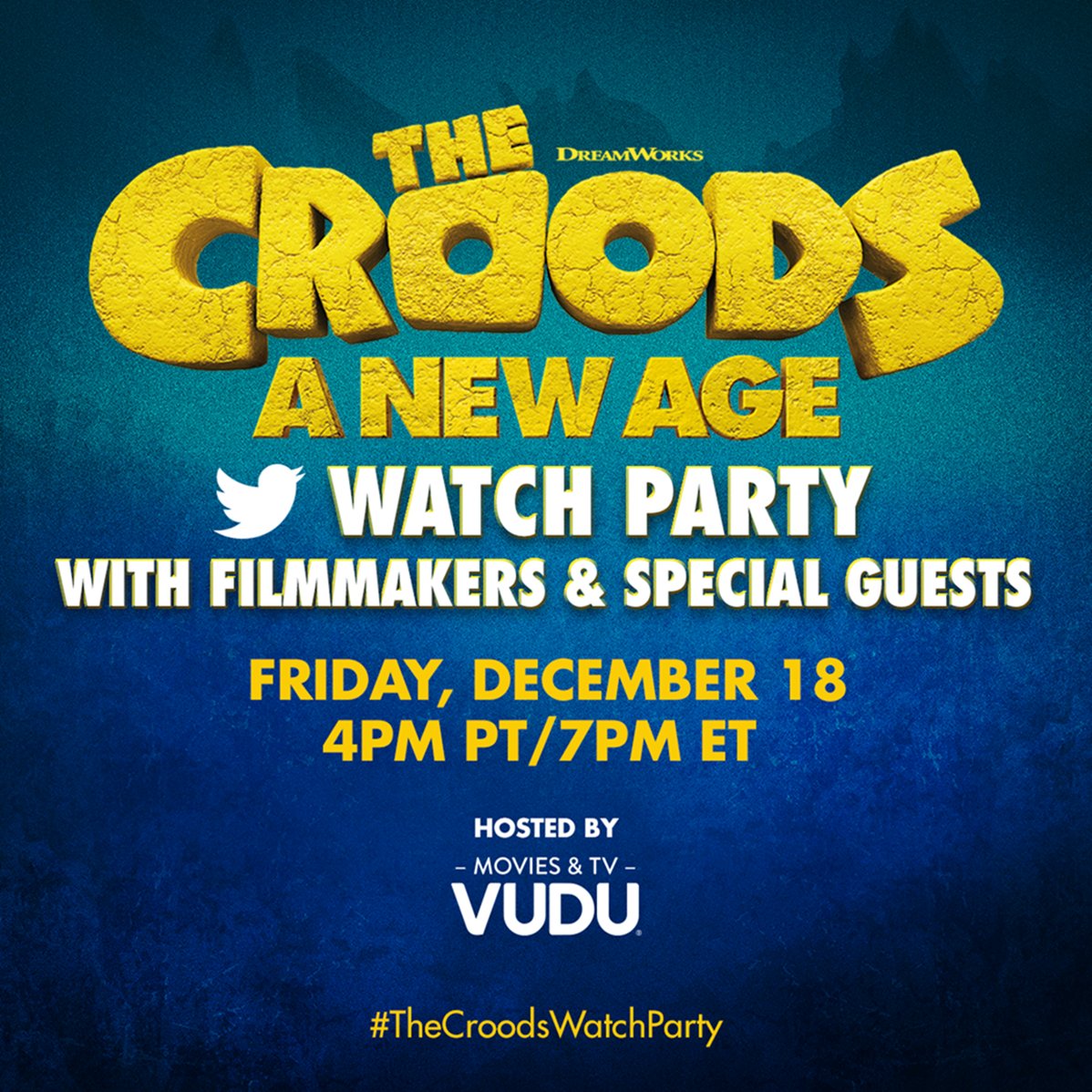 Plan the perfect Friday family movie night! Watch <a href="/TheCroods/">The Croods</a>: A New Age on digital &amp; in theaters 12/18. 

Tune in with <a href="/DreamWorks/">DreamWorks Animation</a> Friday 12/18 for a virtual #TheCroodsWatchParty at 4pm PT/7pm ET: x.com/i/events/13388…

Get the Printable Activity Pack: create.dreamworks.com/thecroods/croo…