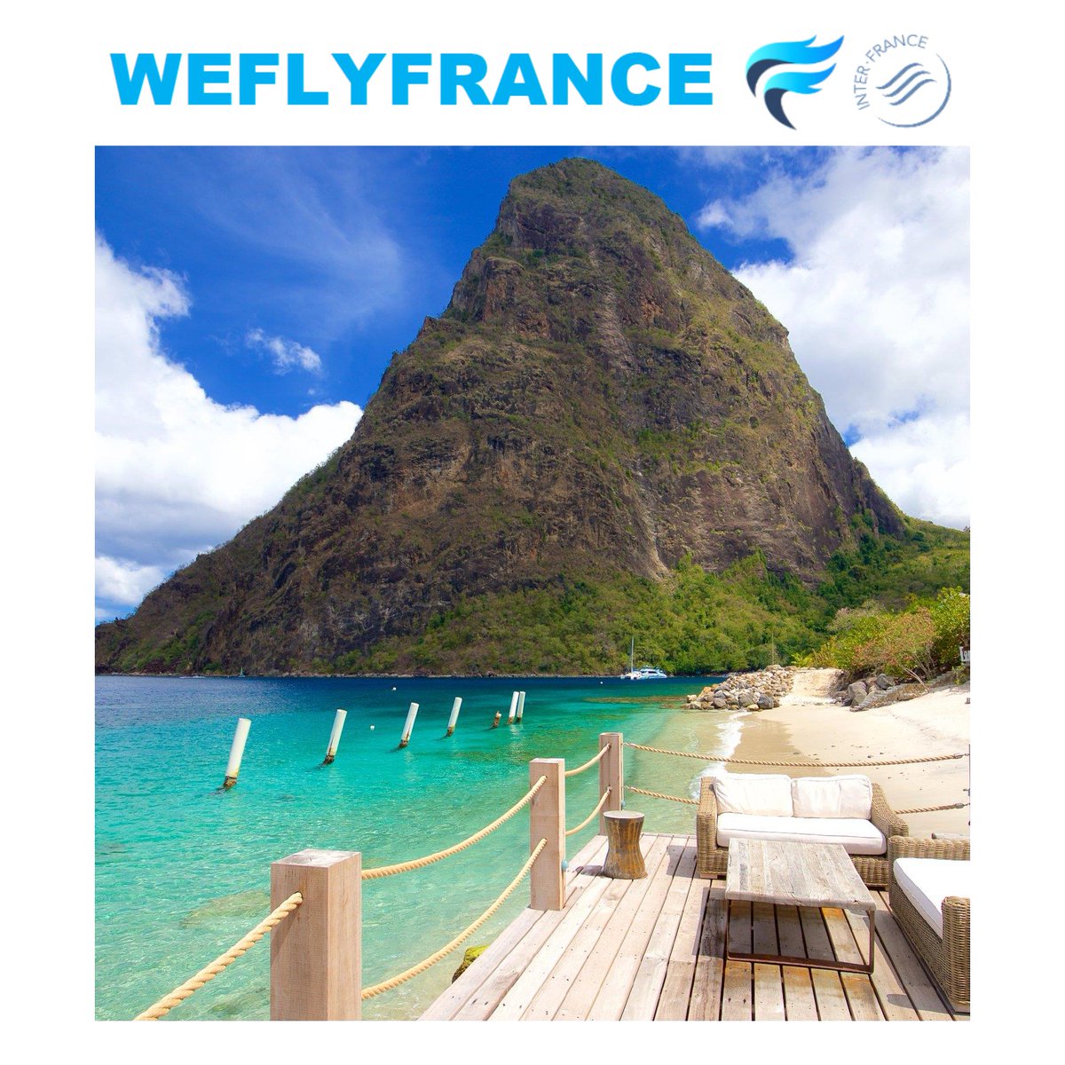 WEFLYFRANCE's tweet photo. J-2 avant les vacances de Noël ! 🎅🎄 Profitez de ces vacances pour découvrir la Martinique et les Caraïbes avec WEFLYFRANCE et ses partenaires @InterFrance_Gr https://t.co/PZp8wn8Auy