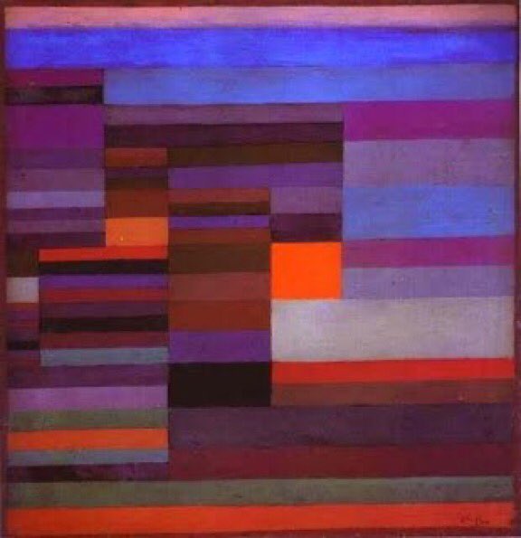 toiblarlos's tweet image. •
#BlueAbstract
•
#OrangeAbstract 
•
A line is a dot that 
went for a walk
•
🖊 Paul Klee 
•
1. #PaulKlee 
•
2-3. #SeanScully 
•
4. #MarciaMyers 
•