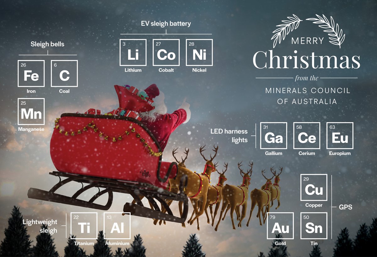 The Australian minerals industry wishes you and your loved ones a very happy and safe Christmas and New Year. #moretoAustralianmining #mining #Christmas